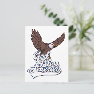 Cartão Postal De Festividades América deus abençoe