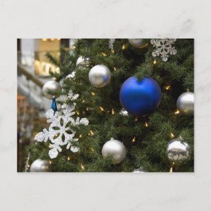 Cartão Postal De Festividades América do Norte. Condecorações de Natal na ár