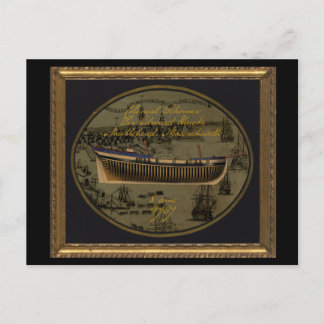 Cartão Postal De Festividades American Colonial Schooner Sir Edward Hawke