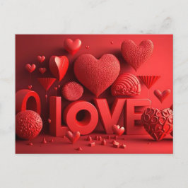 CARTÃO POSTAL DE FESTIVIDADES AMOR