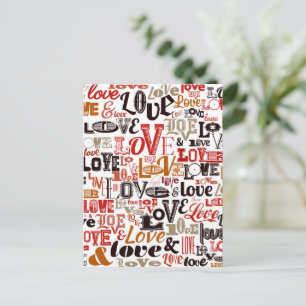 Cartão Postal De Festividades Amor 1