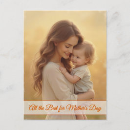 Cartão Postal De Festividades Amor dia de as mães - Um momento de pura alegria