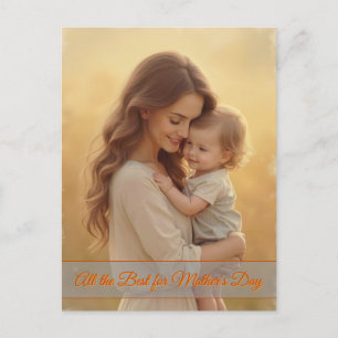 Cartão Postal De Festividades Amor dia de as mães - Um momento de pura alegria