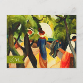 Cartão Postal De Festividades Amor. Dia de os namorados de arte