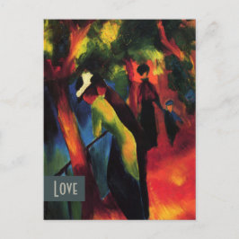 Cartão Postal De Festividades Amor. Dia de os namorados de arte