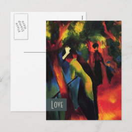Cartão Postal De Festividades Amor. Dia de os namorados de arte