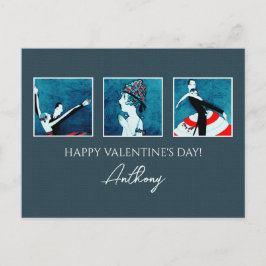 Cartão Postal De Festividades Amor. Feliz dia de os namorados. Art Deco