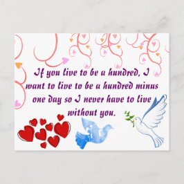 Cartão Postal De Festividades Amor Namorados Casamento Esposa Marido Destino da