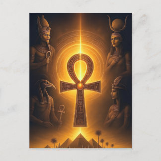 Cartão Postal De Festividades Ancient Egyptian Postcard | Pharaonic Art Design b