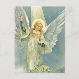 Cartão Postal De Festividades Angel Natal