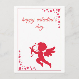 Cartão Postal De Festividades Ângulo Romântico do Amor Cupido Dia dos Namorados