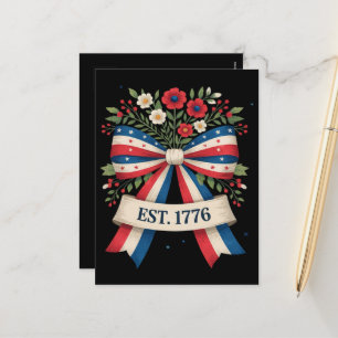 Cartão Postal De Festividades Aniversário de 250 anos da América