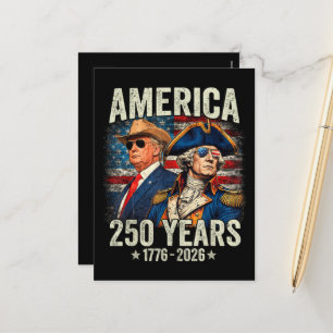 Cartão Postal De Festividades Aniversário de 250 anos da Independência dos EUA 1