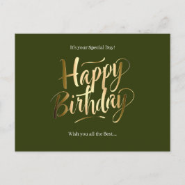 Cartão Postal De Festividades Aniversário Especial Feliz Dia