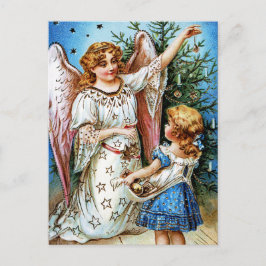 Cartão Postal De Festividades Anjo do Natal