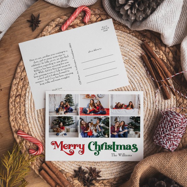 Cartão Postal De Festividades Ano Clássico de Felicidade na Revisão 6 Foto (Criador carregado)