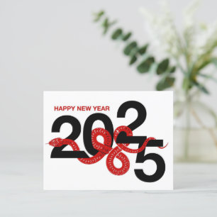 Cartão Postal De Festividades Ano do Cobra 2025