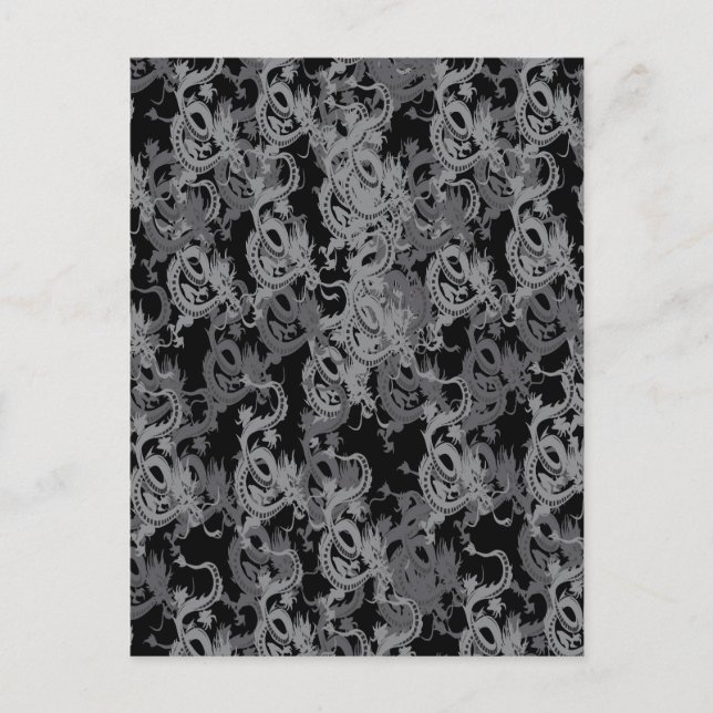 Cartão Postal De Festividades Ano do Dragão - Ano Novo Chinês (Frente)