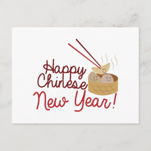 Cartão Postal De Festividades Ano Novo Chinês
