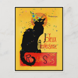 Cartão Postal De Festividades Anos novos do Chat Noir