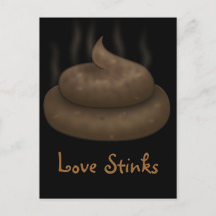 Cartão Postal De Festividades Anti-Dias de os namorados: O amor é uma porcaria