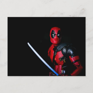 Cartão Postal De Festividades Anti-Herói legal com Fotografia de Brinquedo