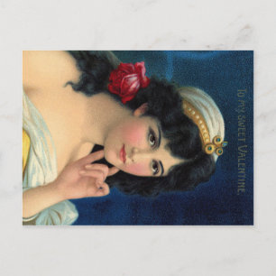 Cartão Postal De Festividades "Ao meu Namorados doce" vintage efemera romântica