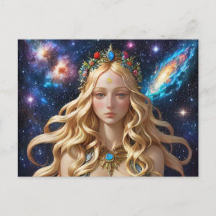 Cartão Postal De Festividades *~* AP58 Cosmic Women Fantasy Jewels Galaxy