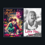 Cartão Postal De Festividades *~* AP72. Vintage Flowers Love Foto do Dia de as m<br><div class="desc">Cartão de dia de as mães - CARTÃO POSTAL / CARTÃO DE POSTO (Código de pesquisa AP72 para localizar itens semelhantes ) Fontes, cores, etc. são facilmente alteradas na área Design. * Desejos de Dia de as mães melhorados por questões energéticas de uma CRIANÇA / CRIANÇA / CRIANÇAS / PESSOA....</div>