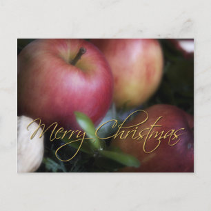 Cartão Postal De Festividades Apples - Cartão-postal de Natal
