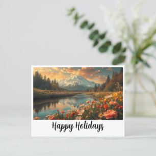 Cartão Postal De Festividades Aproveite suas férias