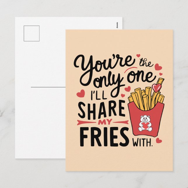 Cartão Postal De Festividades Aquele que eu vou compartilhar minhas fadas com Na (Frente/Verso)