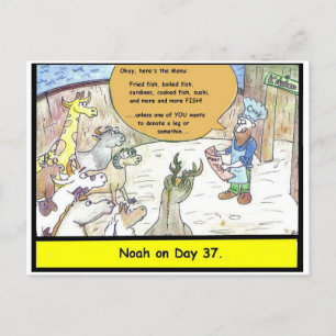 Cartão Postal De Festividades Arca de Noah