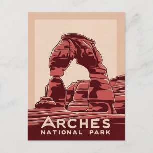 Cartão Postal De Festividades Arches National Park Red Rock