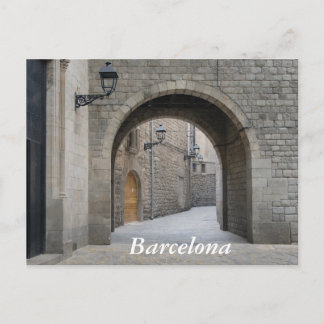 Cartão Postal De Festividades Arco de Barcelona — Passagem Escandinava