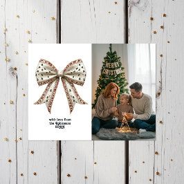 Cartão Postal De Festividades Arco de Natal Elegante Férias de Natal