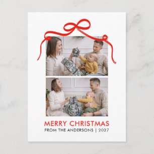 Cartão Postal De Festividades Arco do Laço Vermelho Caprichoso Feliz Natal 2 Fot
