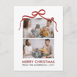 Cartão Postal De Festividades Arco do Laço Vermelho Caprichoso Feliz Natal 2 Fot