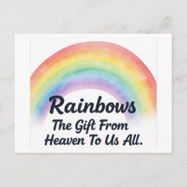 Cartão Postal De Festividades Arco-Íris