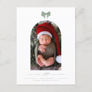 Cartão Postal De Festividades Arco Velvet e foto arquivada Novo Natal