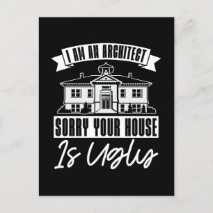 Cartão Postal De Festividades Arquitetos arrependem sua arquitetura de casa