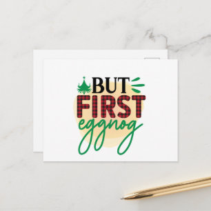 Cartão Postal De Festividades Arte das palavras de Natal Festivo