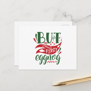 Cartão Postal De Festividades Arte das palavras de Natal Festivo