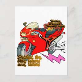 Cartão Postal De Festividades Arte de Bicicleta de Corrida Velocidade