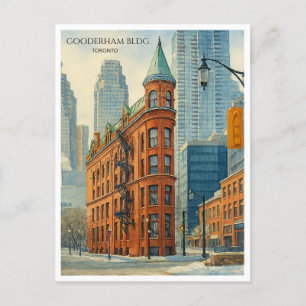 Cartão Postal De Festividades Arte do Cartão-Postal do Edifício Gooderham Toront