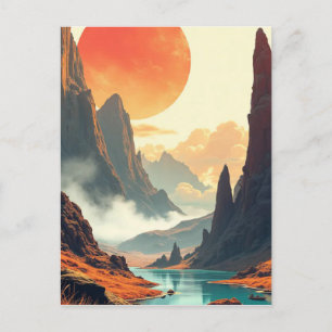 Cartão Postal De Festividades Arte espacial exclusiva para casa, escritório e ed