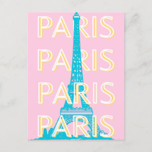 Cartão Postal De Festividades Arte Viagem de Paris, Arte Viagem, Pré-Disquete, R