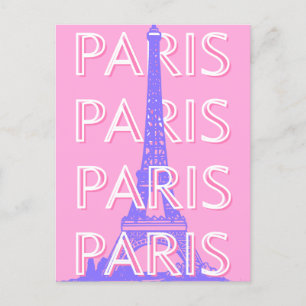 Cartão Postal De Festividades Arte Viagem de Paris, Arte Viagem, Rosa