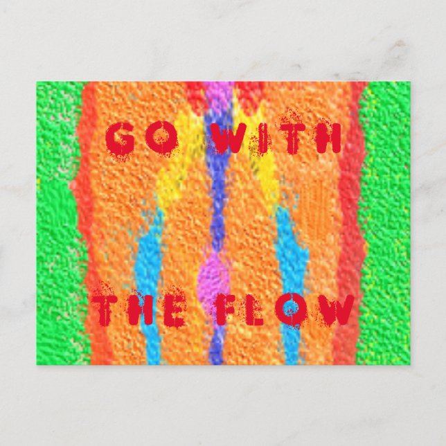 Cartão Postal De Festividades Artes abstrato puras e trapos supremo (Frente)