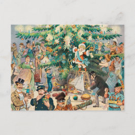 Cartão Postal De Festividades Árvore de Natal (1902)